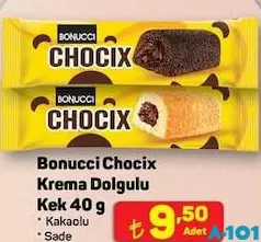 BONUCCİ CHOCİX KREMA DOLGULU KEK 40 G fiyat ve kampanya bilgisi